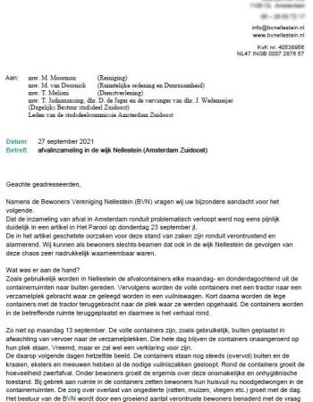 Bestuursbrief 2021-09